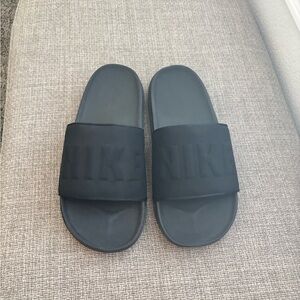 Black Nike Slides